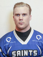 Saintsin Tommi Pinta teki lauantaina kolme touchdownia. Kolmessa ottelussa Pinnan saldo on komea: yhteensä kuusi maalia.