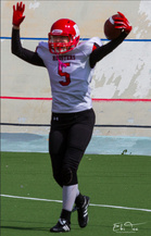 Janina Virtanen on yksi Naisten Vaahteraliigan monipuolisimmista pelaajista ja on kauden aikana esiintynyt onnistuneesti sekä hyökkäyksessä että puolustuksessa.
Kuva: Eki Tanskanen