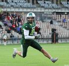 Spencer Cutlan on tuttu pelaaja Seinäjoella. Walesilaisella on käynnistymässä kolmas Vaahteraliiga-kausi. Kuva: Salla Lahti