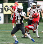 Puolustuksen takakentän Ville-Valtteri Suojanen on tärkeä pelaaja päävalmentaja Virolaisen koordinoimassa Trojans-puolustuksessa.
Kuva: Sami Ranta