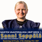 Sanni Seppälä on joukkueensa avainpelaaja sekä laitahyökkääjän että potkaisijana.