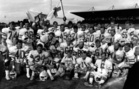 Roosters Eurobowl mestarijoukkue 1988. Kimmo Lievonen #44 kakkosrivin oikeassa reunassa.